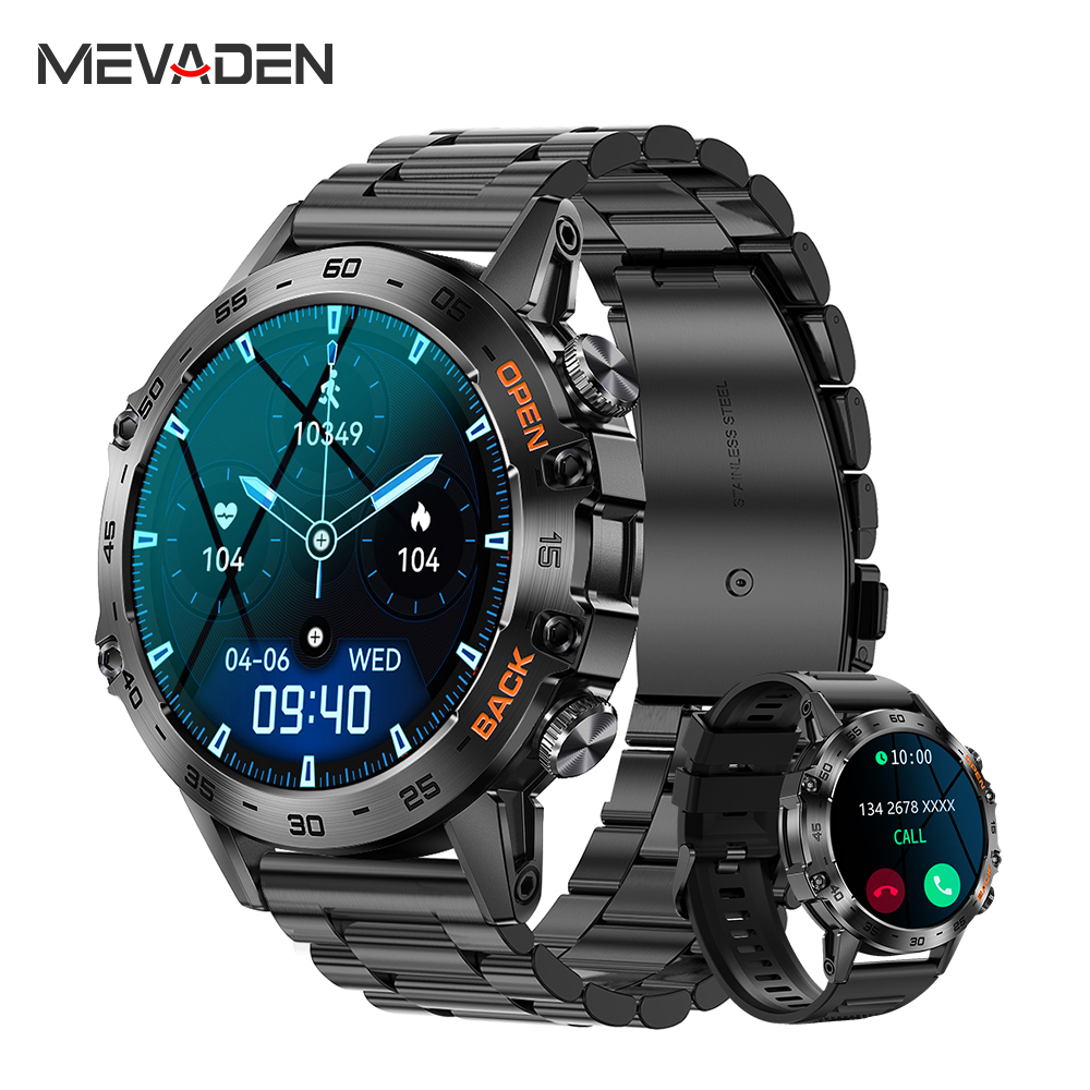 Smartwatch Health Watches For Men - MEVADEN Steel 1.39 pollici Smartwatch di