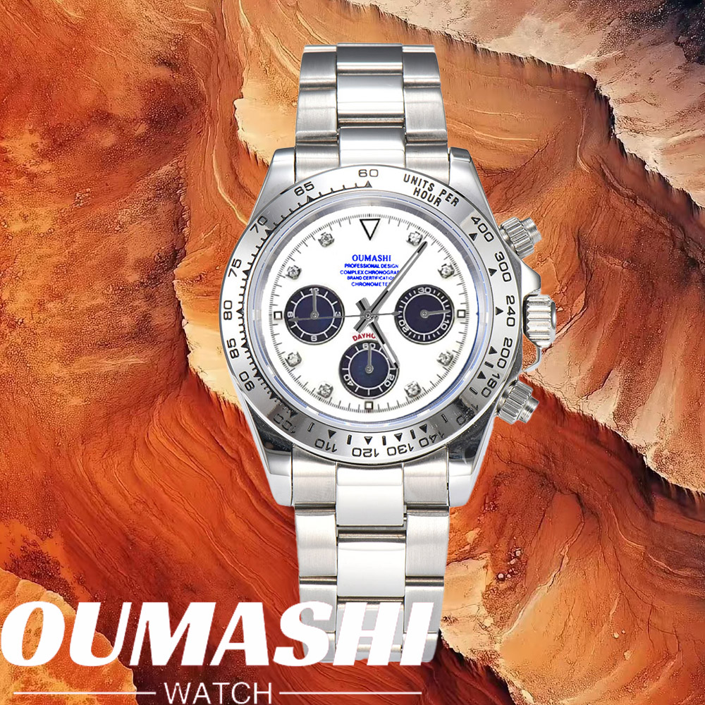Analog Quartz Watch - Orologi di lusso VK63 con vetro
