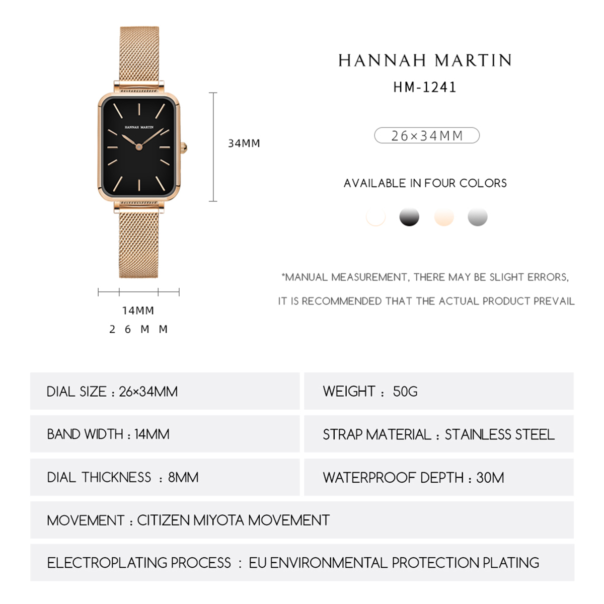Rettangolo ultrasottile stile  - Anti-Magnetic Watch recensione e prezzo
