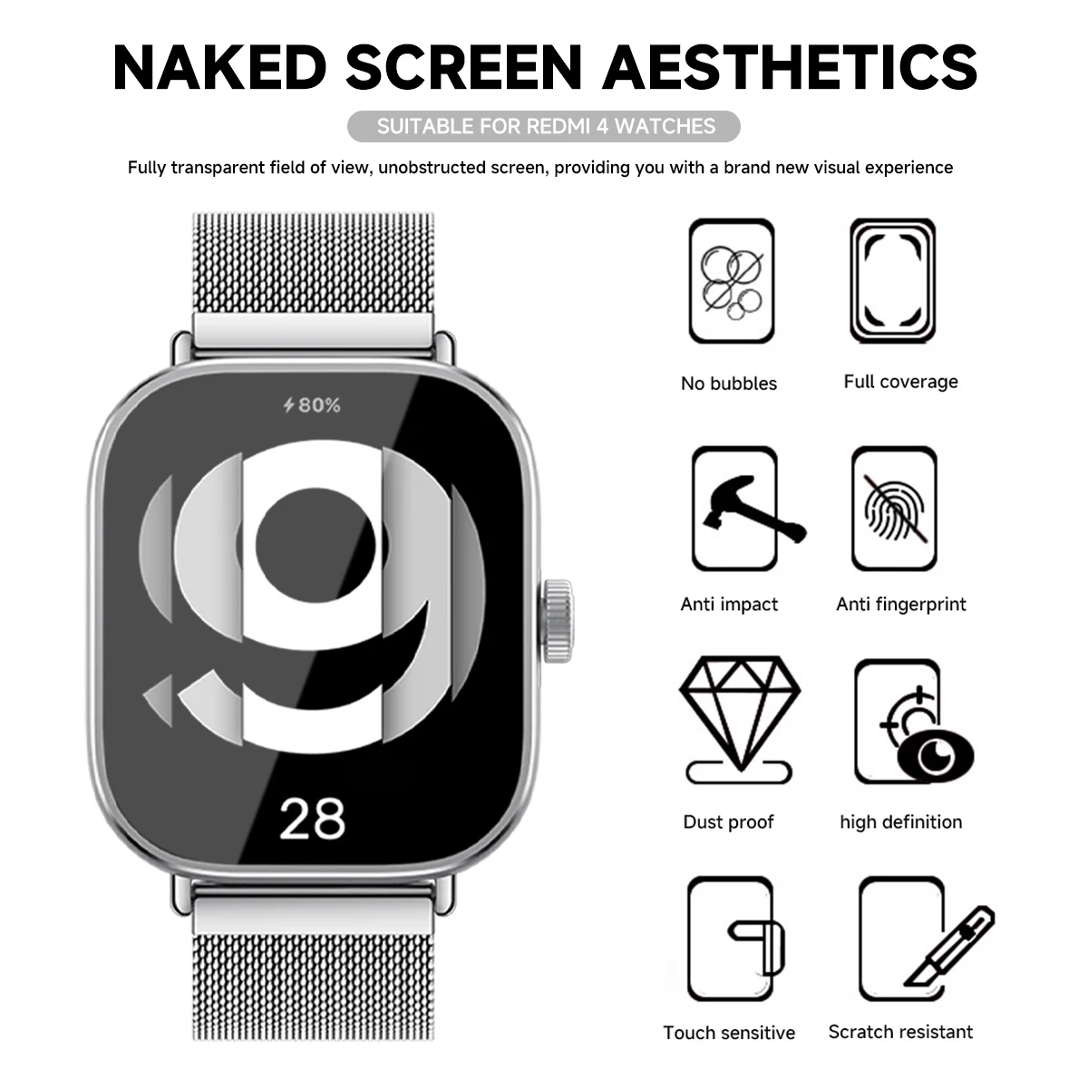 Vetro temperato per Xiaomi Red - Smart Watch Screen Protector recensione e prezzo
