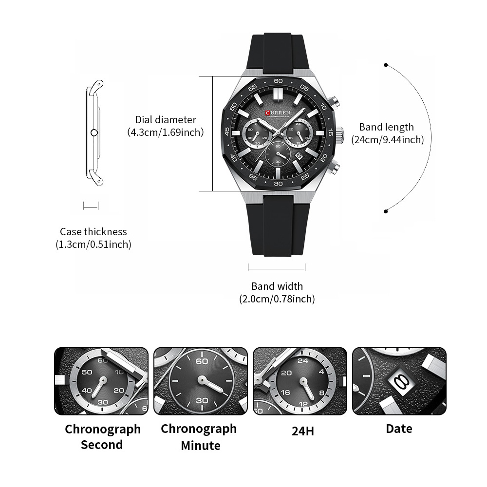 CURREN Orologio Sportivo da Uo - Analog Quartz Watch recensione e prezzo